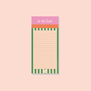 Good Tuesday To Do List Pad Cabana Stripe